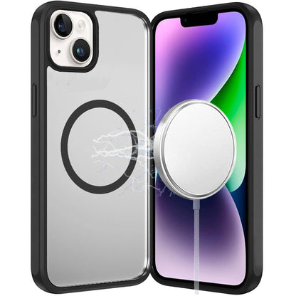 For Samsung Galaxy S26+ / S26 Plus Magnetic Circle HQ Transparent Clear TPU Thick 2.0mm Frame Hybrid Shockproof Protector Case Cover