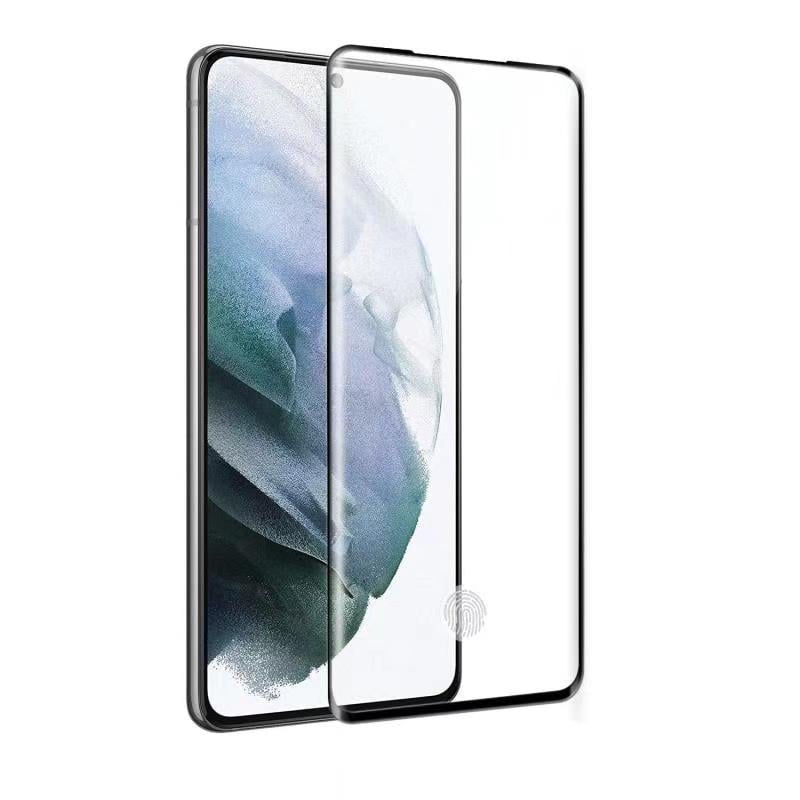 For Samsung Galaxy S21 Tempered Glass Screen Protector Supports Fingerprint Recognition, Case-Friendly, HD Clarity Protector Clear