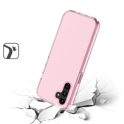 For Samsung Galaxy S24+ Plus Transparent Shock Absorption PC + TPU Rubber Gel Thick 3mm Hybrid Silicone Slim Fit Back Case Cover Smoke