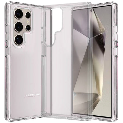For Samsung Galaxy S21 Ultra Transparent Shock Absorption PC + TPU Rubber Gel Thick 3mm Hybrid Silicone Slim Fit Back Case Cover Clear