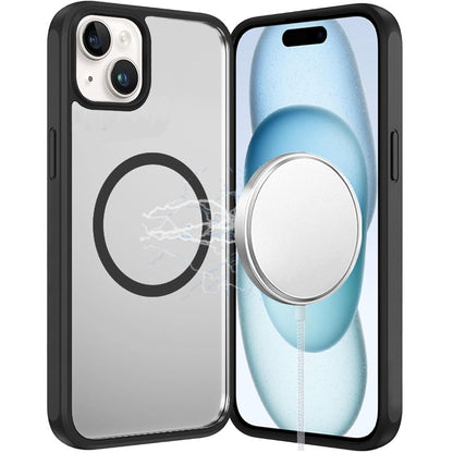 For Samsung Galaxy S26+ / S26 Plus Magnetic Circle HQ Transparent Clear TPU Thick 2.0mm Frame Hybrid Shockproof Protector Case Cover