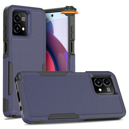 For Motorola Moto G 5G 2025 Rugged Heavy-Duty Dual Layer Military-Grade, Rubber TPU Defender, Hybrid Shockproof Case Cover