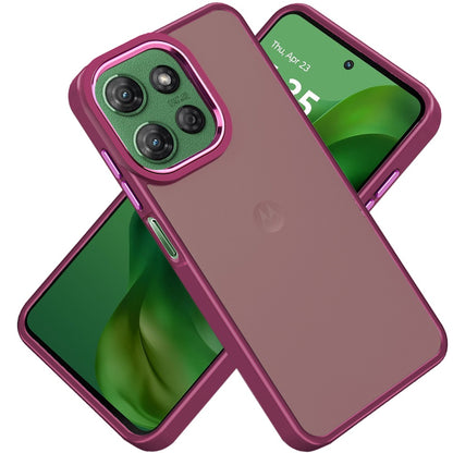 For Motorola Moto G Power 5G 2027 Slim Fit Thin Hybrid,Frosted Matte Polished Acrylic Hard PC with TPU Rubber Frame Case Cover