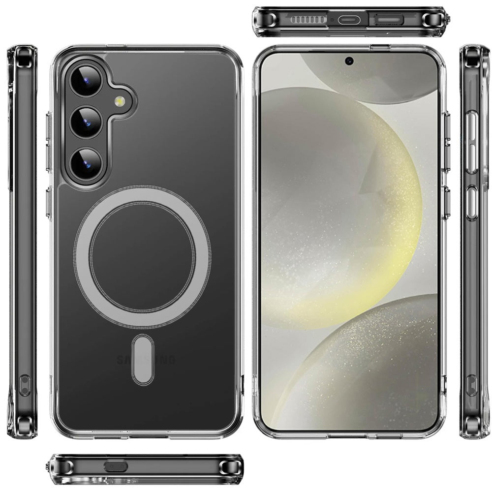 For Apple iPhone 17E /16E Clear Magnetic Case with Built-in Magnets Compatible with MagSafe Slim Soft TPU Bumper Case Cover Clear