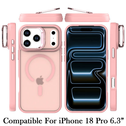 Phone Case for Apple iPhone 18 Pro Magnetic Shockproof Hybrid Camera Stand Guard Anti Slip Rubber Durable Protective Matte Design Cover