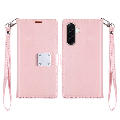 For Samsung Galaxy A37 Wallet Cases PU Leather with Credit Card /ID /Cash Holder Slot Dual Flip Book Pouch, Stand and Strap Case Cover