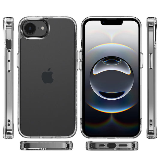 For Apple iPhone 17E /16E Shockproof Slim Crystal Clear Transparent Hybrid Cover with Enhanced Drop Protection Case Cover Clear