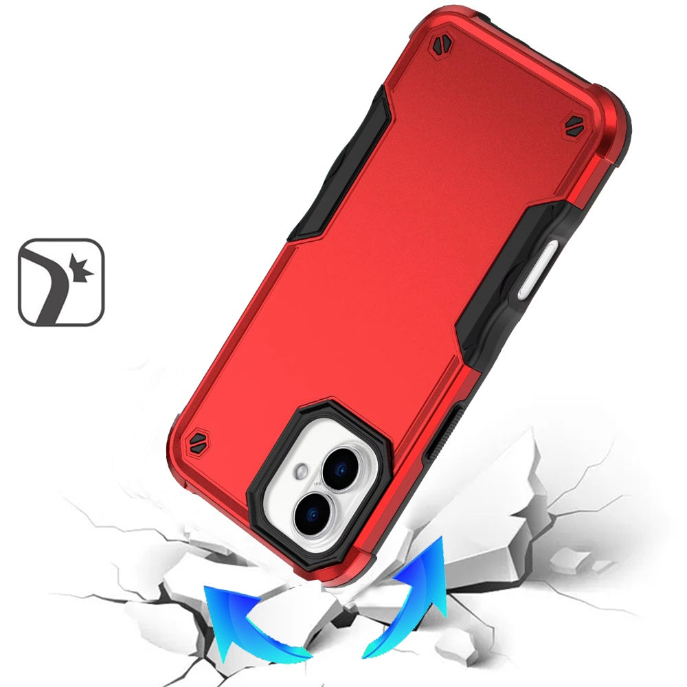 For Apple iPhone 17 (6.3") Slim Tough Shockproof Hybrid Heavy Duty 2in1 Dual Layer TPU Bumper Rugged Rubber Defend Armor Case Cover