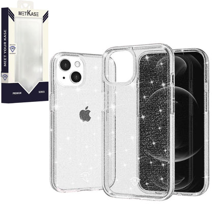 For Apple iPhone 16 Pro Max (6.9") Premium Glitter Shiny Sparkle Bling [MagSafe Compatible] TPU Rubber Hard PC Back Hybrid Case Cover