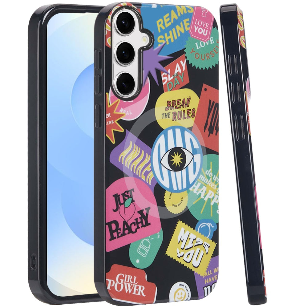 For Samsung Galaxy S24 Fan Edition /Galaxy S24 FE Durable Fashion IMD Printed Design TPU Slim Shockproof Protective Case with Stylish Pattern Case Cover