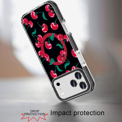 Phone Case for Apple iPhone 18 Pro Max/ iPhone 17 Pro Max Magnetic Hybrid IMD Floral Compatible with MagSafe Shockproof Slim Hybrid Fashion Design TPU Protective Cover