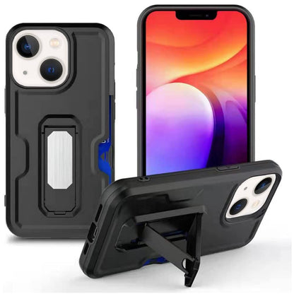 Phone Case Cover for Motorola Moto G Stylus 5G 2026 Hybrid Wallet Case with Invisible ID Card Slot, Kickstand, Holster Belt Clip, Heavy-Duty Protection Cover Black