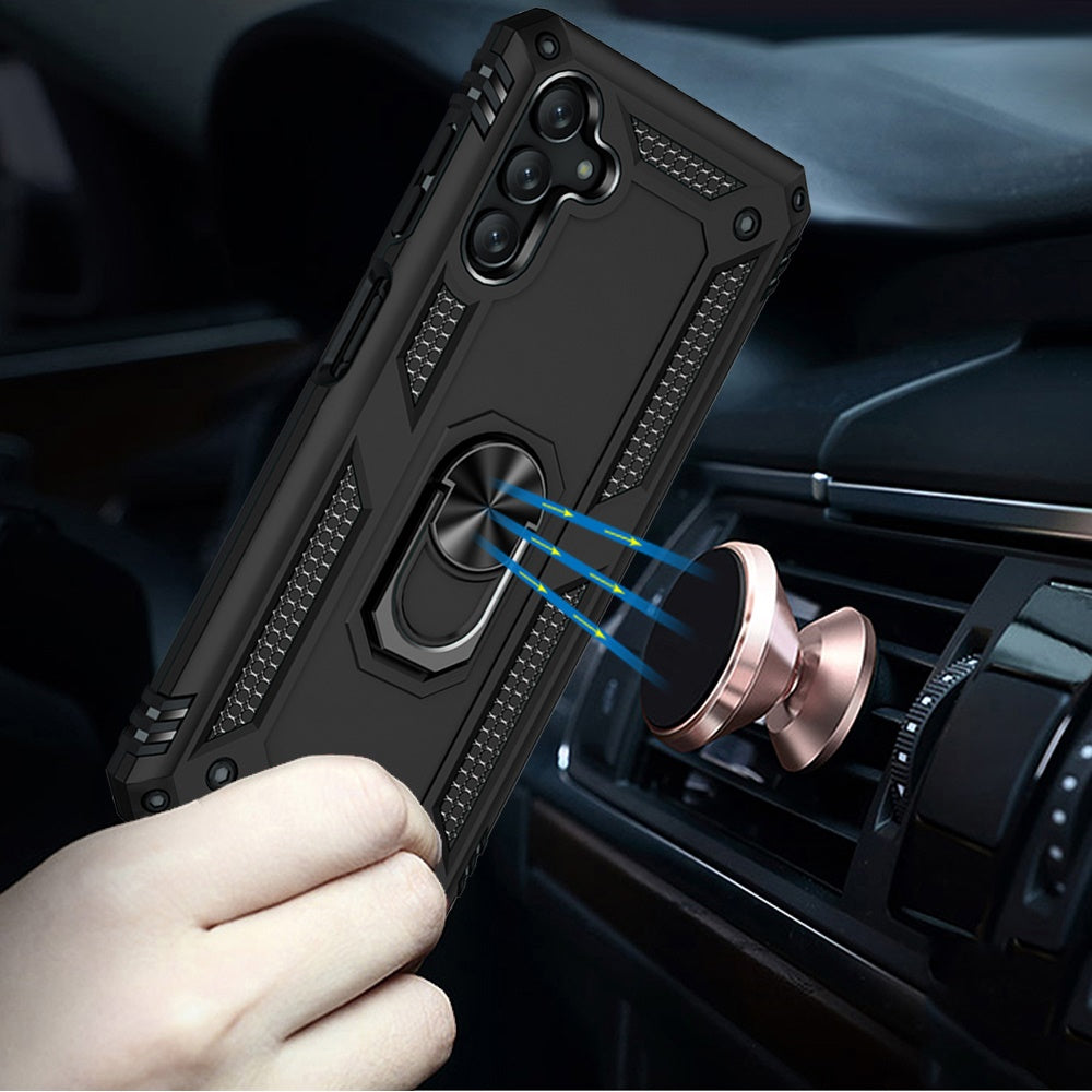For Samsung Galaxy S26+ / S26 Plus Hybrid Shockproof Durable 360 Degree Rotatable Ring Stand Holder Kickstand Fit Magnetic Car Mount Case Cover