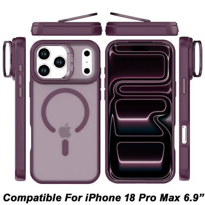 Phone Case for Apple iPhone 18 Pro Max Magnetic Shockproof Hybrid Camera Stand Guard Anti Slip Rubber Durable Protective Matte Design Cover