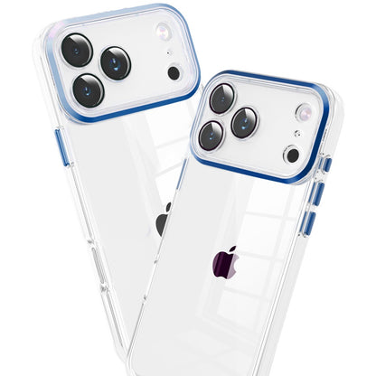 Transparent Clear Hybrid Metal Button Camera Guard Shockproof Gummy TPU Slim Protective Grip