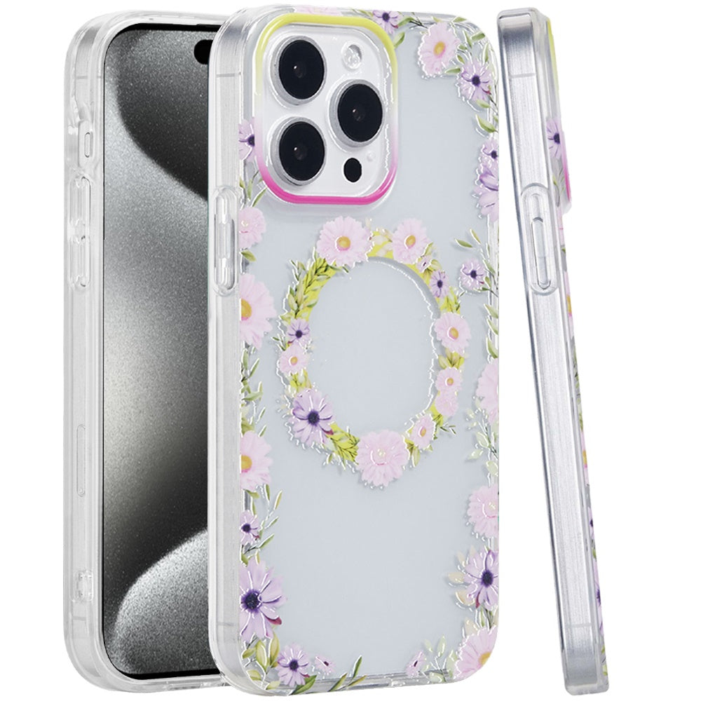 For Apple iPhone 15 Pro Max Durable Fashion IMD Printed Design TPU Slim Shockproof Protective Case with Stylish Pattern Case Cover