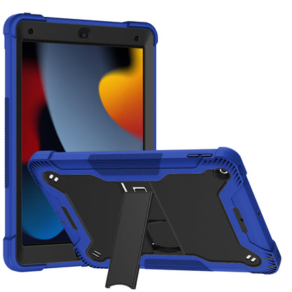For Shockproof Hybrid Case with Slide Kickstand, Tough Protection Strong Tablet Hybrid Heavy Duty Armor Blue Tablet Case Cover