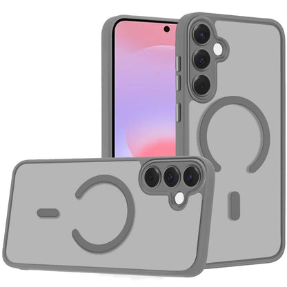Matte Frosted Magnetic Back Hybrid Hard PC Soft TPU Camera Protection Slim Shock Absorbing Anti Fingerprint