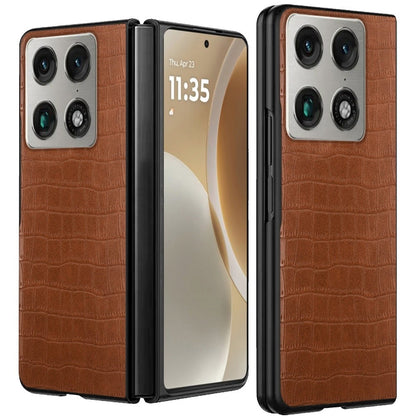 Phone Case for Motorola Razr Fold 2026 Premium PU Vegan Leather Hard Shell Snap On Slim Fit Hybrid Protective Reinforced Design Cover