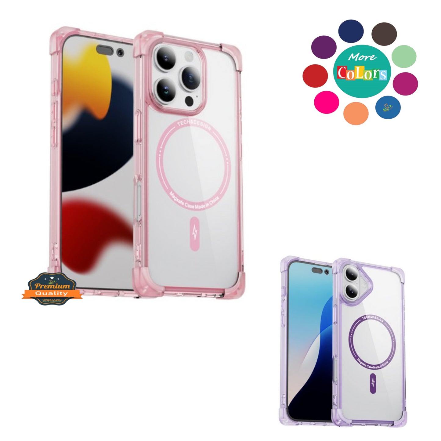 For Samsung Galaxy S25 Ultra Slim Fit Hybrid Case Clear Corner Bumper MagSafe Compatible, Hard TPU Rubber Shockproof Case Cover