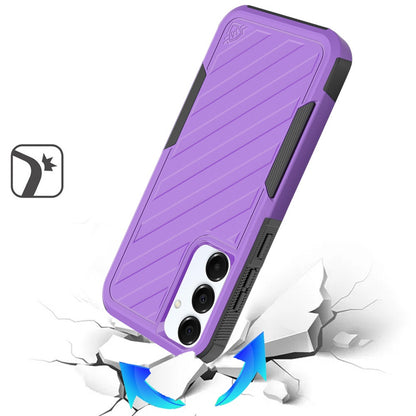 For Samsung Galaxy A26 Hybrid lined shockproof dual layer Rugged 2in1 Hard PC & Silicone TPU Non Slip Textured Tough Armor Case Cover