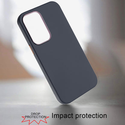 For Apple iPhone 17 Pro Hybrid Armor Shockproof, Durable Bumper Rubber Gummy Gel Slick Hard PC Silicone TPU Case Cover Blue