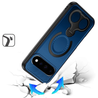 Phone Case for Google Pixel 11 /11 Pro Magnetic 2 Ring Stand Car Mount Friendly Shockproof Rugged Grip Armor Dual Ring Kickstand Heavy Duty Hybrid Cover