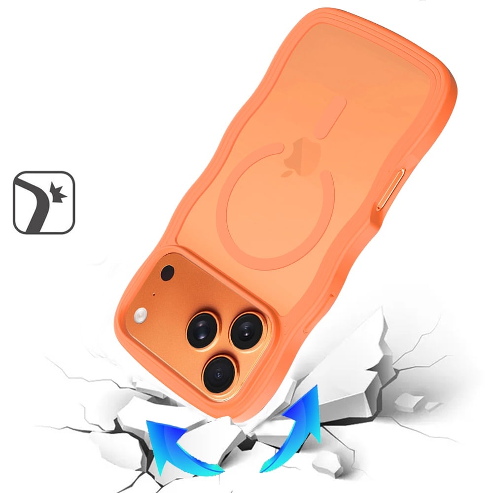 For Apple iPhone 17 Pro (6.3") Grip Hand Magnetic Hybrid Case Shockproof Protection Matte Skin Rubber TPU + PC Case Cover