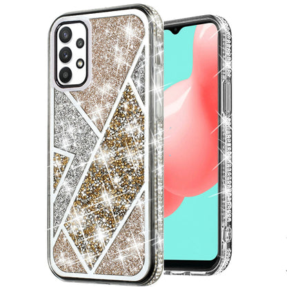 For Samsung Galaxy S25 Ultra Cute Fancy Fashion Glitter Bling Case - Diamond Rhinestone Sparkly Hybrid Rugged TPU Bumper Case Cover