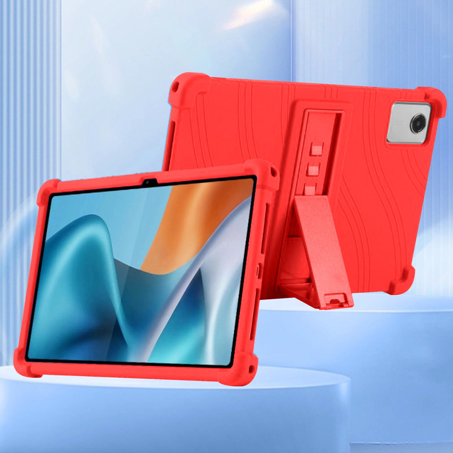 Tablet Case for Motorola Moto Pad 2026 (11") Thick Shockproof Silicone Heavy Duty Rugged Hybrid Full Body Drop Protection Detachable Stand Cover