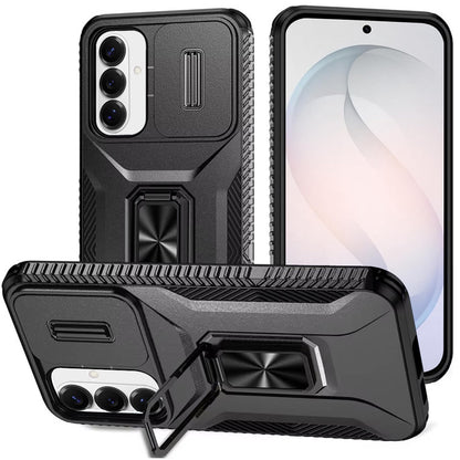 Phone Case for Samsung Galaxy S26 FE /Fan Edition Magnetic Ring Stand Camera Protection Shockproof Heavy Duty Kickstand Rugged Grip Anti Scratch Hybrid Cover