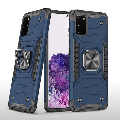 For Samsung Galaxy S20+ / S20 Plus Armor Hybrid Magnetic Stand with Ring Holder Kickstand Shockproof Heavy-Duty Durable Rugged TPU Dual Layer Case Cover