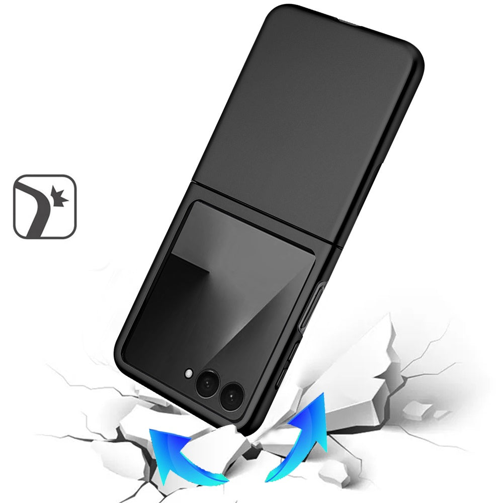 Phone Case for Samsung Galaxy Z Flip 8 Snap On Hard Shell Matte Finish Slim Fit Rubber TPU Soft Lightweight Protective Cover