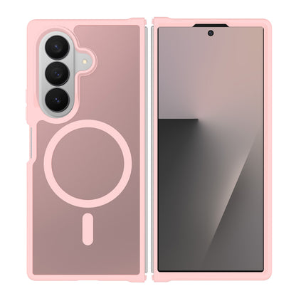 Phone Case for Samsung Galaxy Z Fold 8 Ultra Magnetic Circle Matte Hybrid Shockproof Smooth Grip Durable Camera Protection Soft Touch TPU Armor Cover