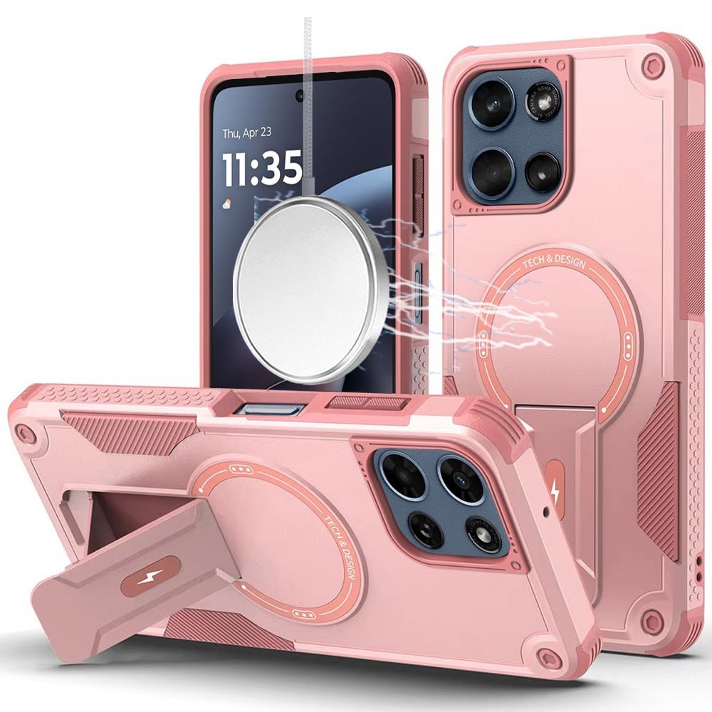 For Motorola Moto G 5G 2026/2025 Magnetic Invisible Kickstand Holder with Magsafe, Slim Fit Shockproof Hybrid Military Grade Heavy Duty Case Cover
