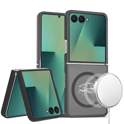For Samsung Galaxy Z Flip 7 MagSafe Compatible Case Hybrid Soft TPU Bumper Hard Translucent Matte Back Slim Shockproof Case Cover