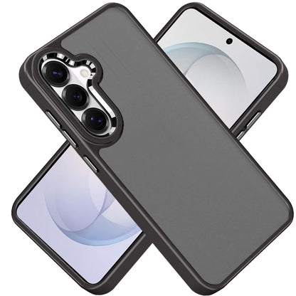 Phone Case for Samsung Galaxy S26 FE /Fan Edition Polished Acrylic Hybrid TPU Slim Shockproof Metal Button Thick Durable Grip Camera Protection Anti-Scratch Cover