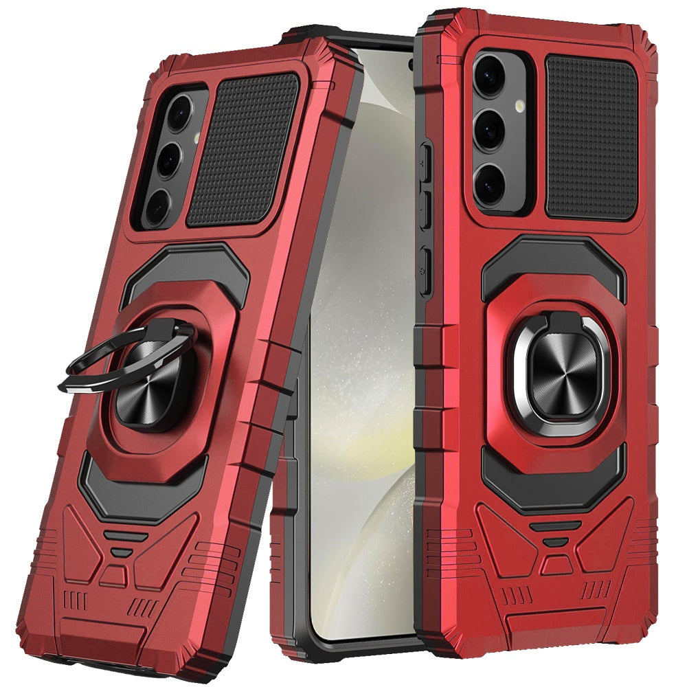 For Samsung Galaxy S25+ /S25 Plus /S24+ Plus Hybrid Dual Layer with 360° Rotate Magnetic Ring Stand Holder Kickstand TPU Rugged PC Shockproof Case Cover