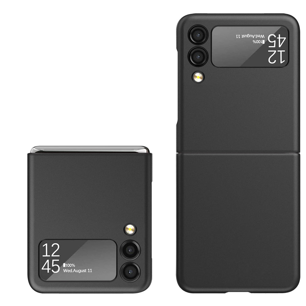 For Samsung Galaxy Z Flip 7 Snap-On Flip Premium Matte Finish Slim Lightweight Protective PC + Rubber TPU Hard Shell Case Cover
