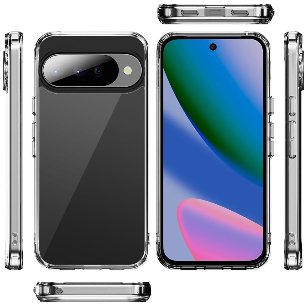 Phone Case for Google Pixel 11 / 11 Pro Crystal Transparent Thick 2.0mm Shockproof Chrome Button Durable Grip Camera Protection Hybrid Design Cover Clear