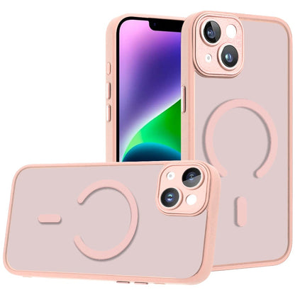 Phone Case for Apple iPhone 14 /iPhone 13 Matte Frosted Magnetic Back Hybrid Hard PC Soft TPU Camera Protection Slim Shock Absorbing Anti Fingerprint Cover
