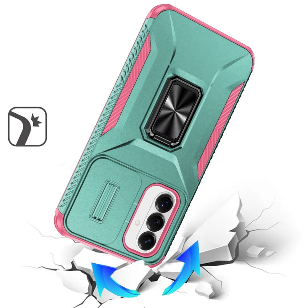 Phone Case for Samsung Galaxy S26 FE /Fan Edition Magnetic Ring Stand Camera Protection Shockproof Heavy Duty Kickstand Rugged Grip Anti Scratch Hybrid Cover