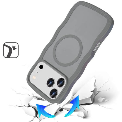 For Apple iPhone 17 Pro (6.3") Grip Hand Magnetic Hybrid Case Shockproof Protection Matte Skin Rubber TPU + PC Case Cover
