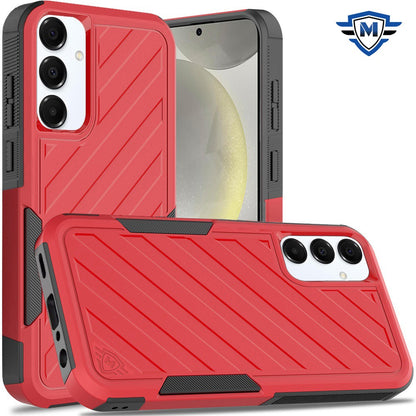For Samsung Galaxy S25+ /S25 Plus /S24+ Plus Premium Hybrid Rugged lined Shockproof Textured 2-in-1 Non-Slip Hard PC & TPU Non Slip Tough Case Cover