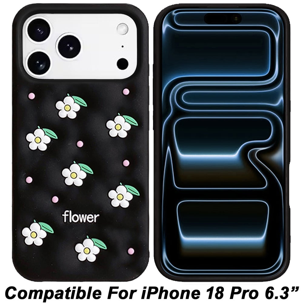 Phone Case for Apple iPhone 18 Pro/ iPhone 17 Pro Fashionable Silicone Textured Decorative Design Pattern Protective Rubber TPU Hybrid Protection Cover