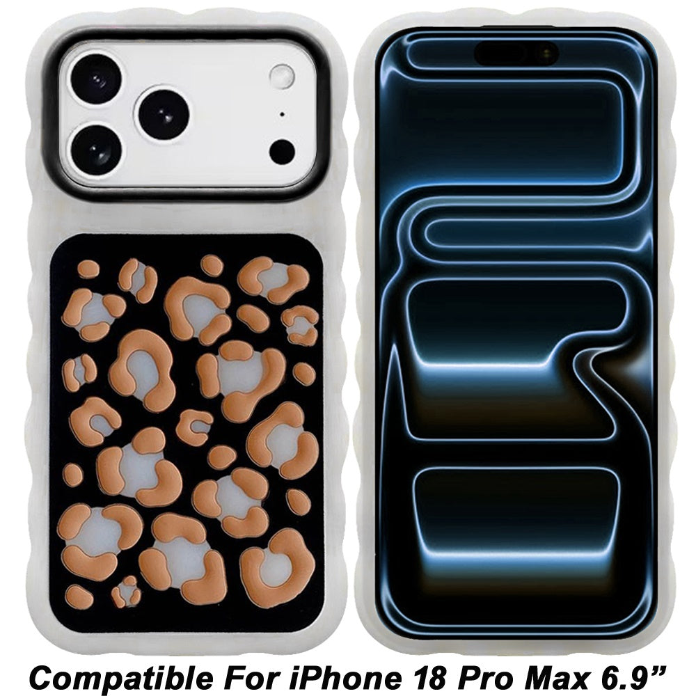 Phone Case for Apple iPhone 18 Pro Max/ 17 Pro Max Fashionable Silicone Textured Decorative Design Pattern Protective Rubber TPU Hybrid Protection Cover