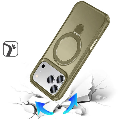 Phone Case for Apple iPhone 18 Pro Max Magnetic Ring Stand Matte Finish Shockproof Grip Slim Armor Heavy Duty TPU Protective Hybrid Cover