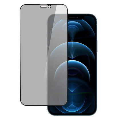For Apple iPhone 12 Pro Max Tempered Glass Privacy Screen Protector, Anti-Spy, Scratch Resistant, 9H Hardness, Anti-Fingerprint, Easy to Install Protector Black