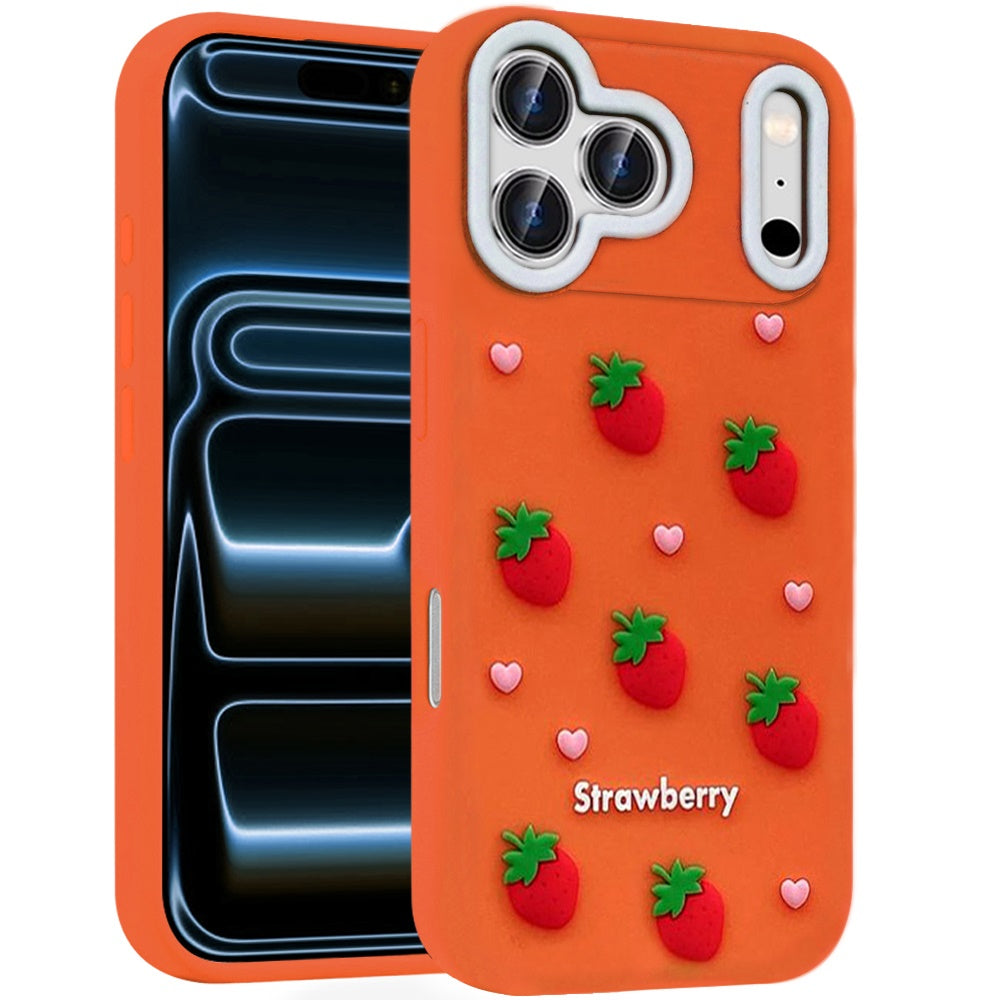 Phone Case for Apple iPhone 18 Pro Fashionable Silicone Textured Decorative Design Pattern Protective Rubber TPU Hybrid Protection Cover