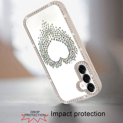 Phone Case for Samsung Galaxy S26 FE /S26 Fan Edition Angel Hearts Glitter Shimmer Diamond Edge Sparkle Hybrid Shockproof AntiSlip Grip Fashion Stylish Protective Bumper Cover